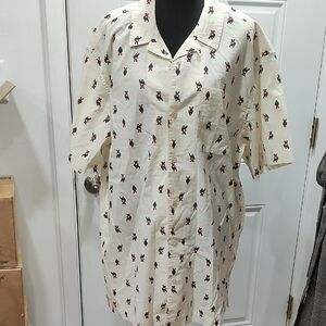 Eddie Bauer Cream Casual Button Down Shirt